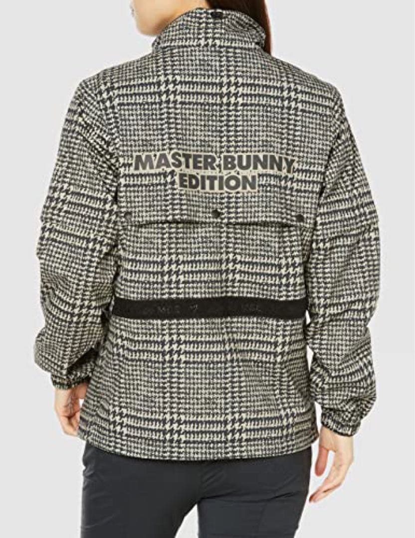 新品 パーリーゲイツ マスターバニー 千鳥格子柄 レインウェア セットアップ ０