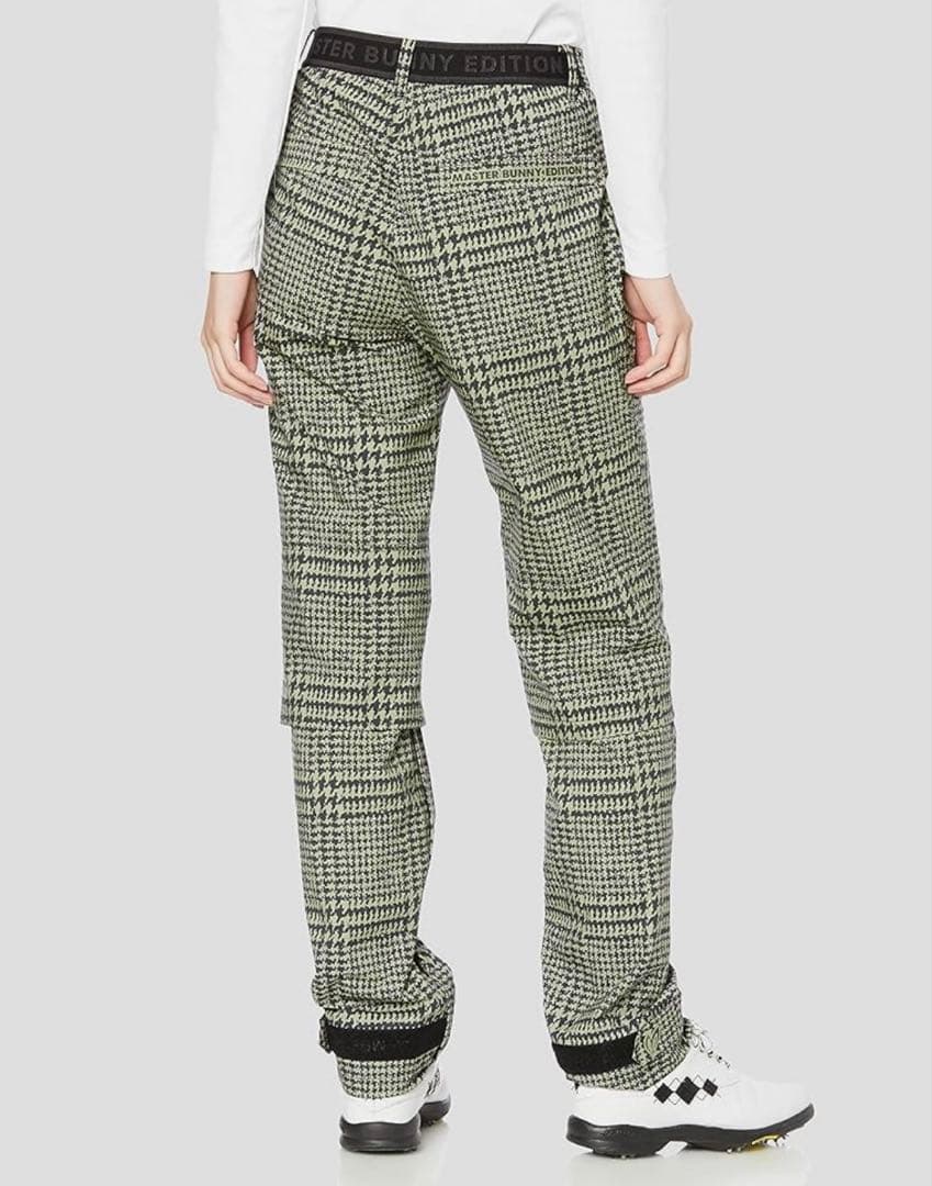 新品 パーリーゲイツ マスターバニー 千鳥格子柄 レインウェア セットアップ ０