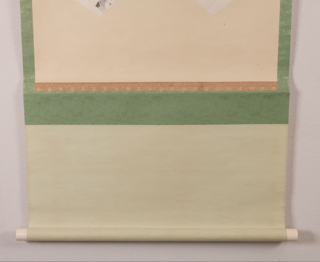 【模写】石黒連州 紙本 掛軸 扇面 みみづく 梟 真宗大谷派 富山 MB123