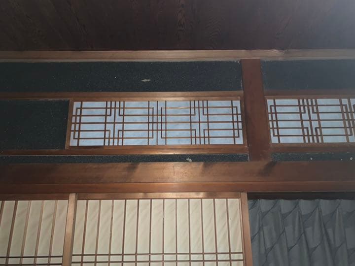 欄間、引戸、網代天井