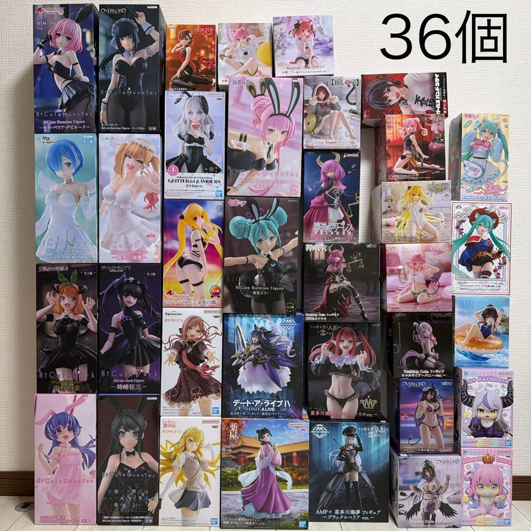 ①美少女系プライズフィギュア36個まとめ売り