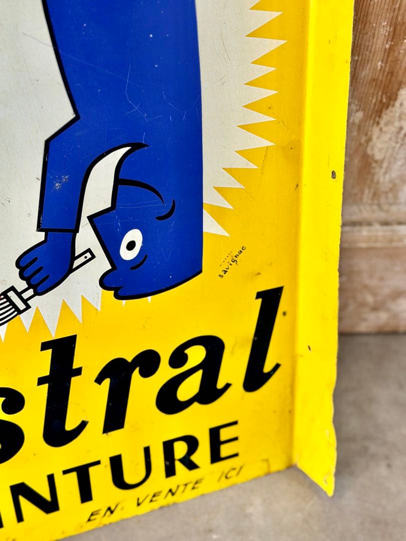 レイモン・サヴィニャックのヴィンテージ看板