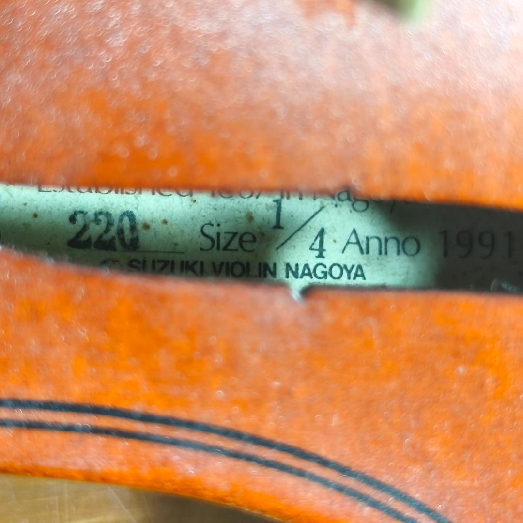 SUZUKI バイオリン No220 1/4サイズ　ケース付き