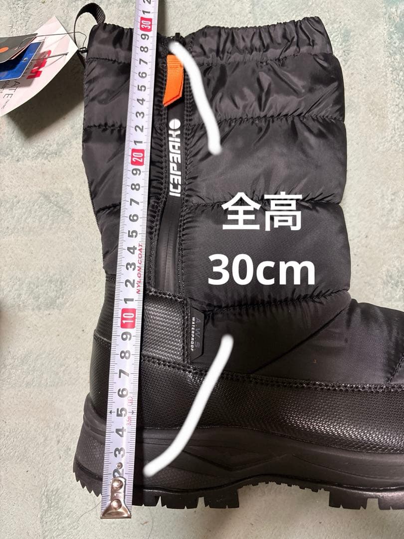 【新品未使用】ICEPEAK 28cm スノーブーツ AISSA MS ブラック