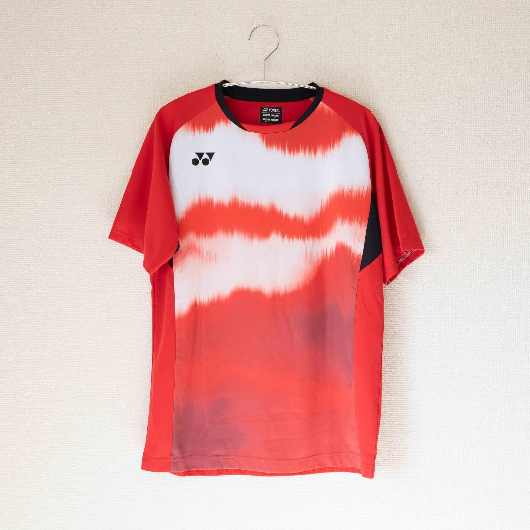 YONEX ゲームシャツ 柳井商工 背面 ユニ Oサイズ レッド (9)