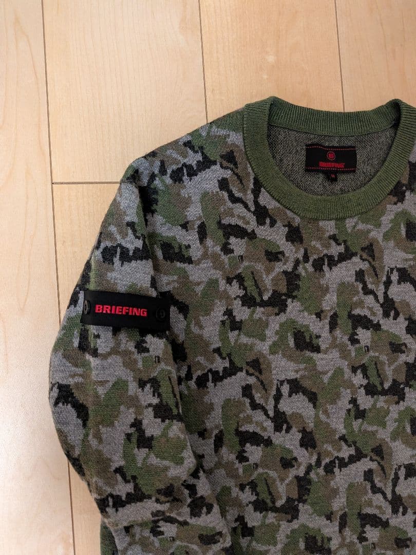 B*C様 ブリーフィング 迷彩柄セーター Mサイズ 肩タグ付き