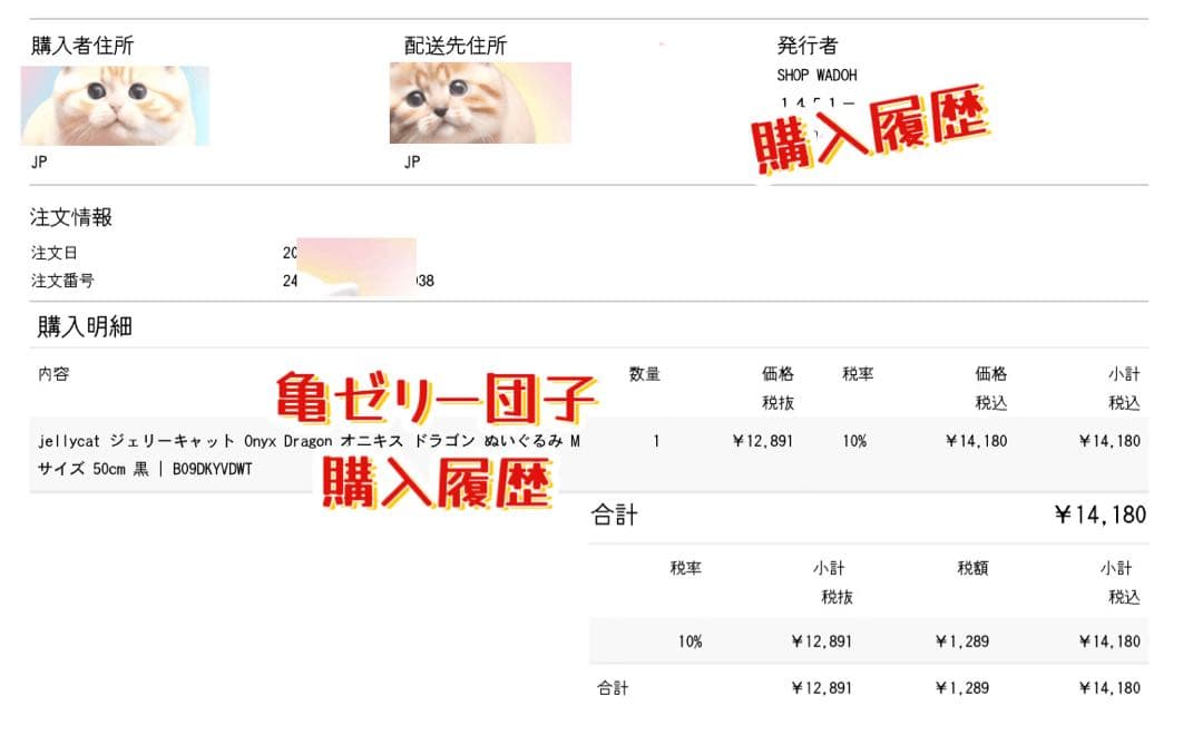 ジェリーキャット オニキス ドラゴン ぬいぐるみ Onyx Dragon M