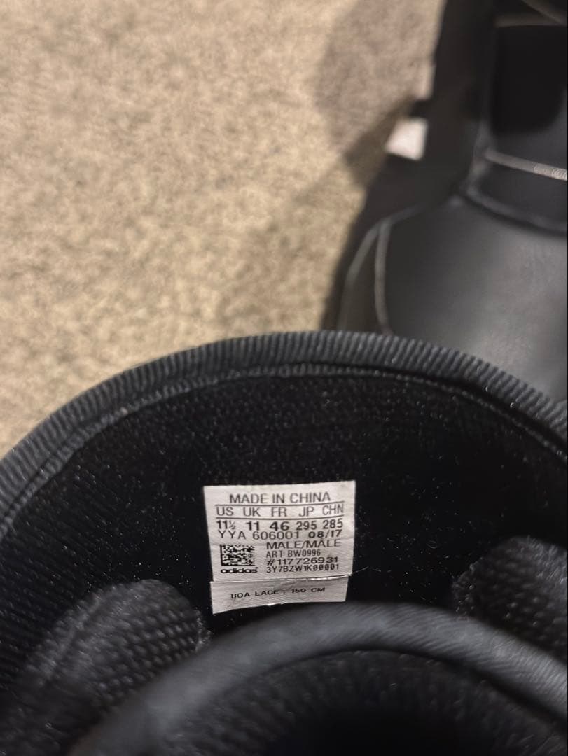 adidas スノーボードブーツ ブラック