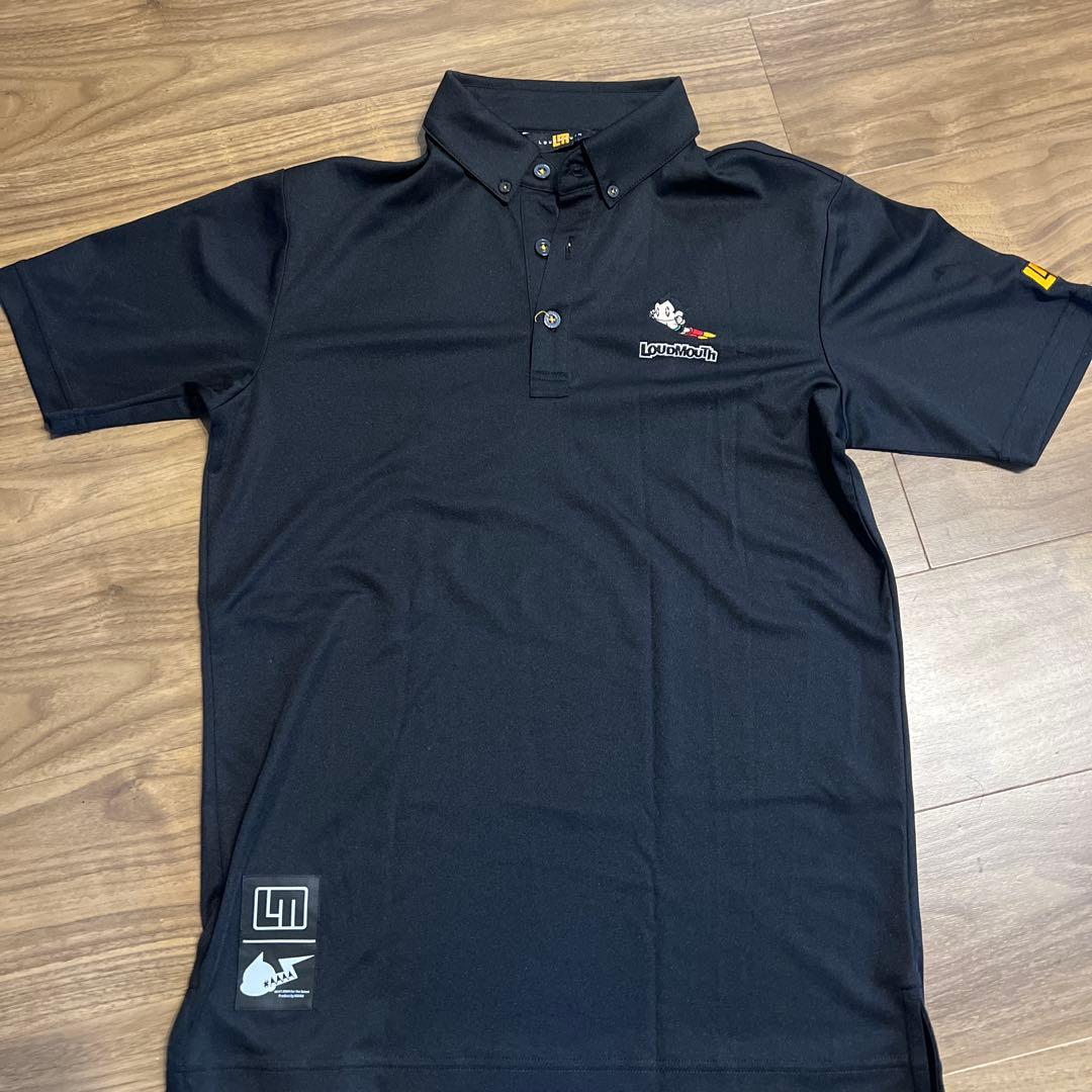 Loudmouth ポロシャツ 黒（限定アトムコラボ）