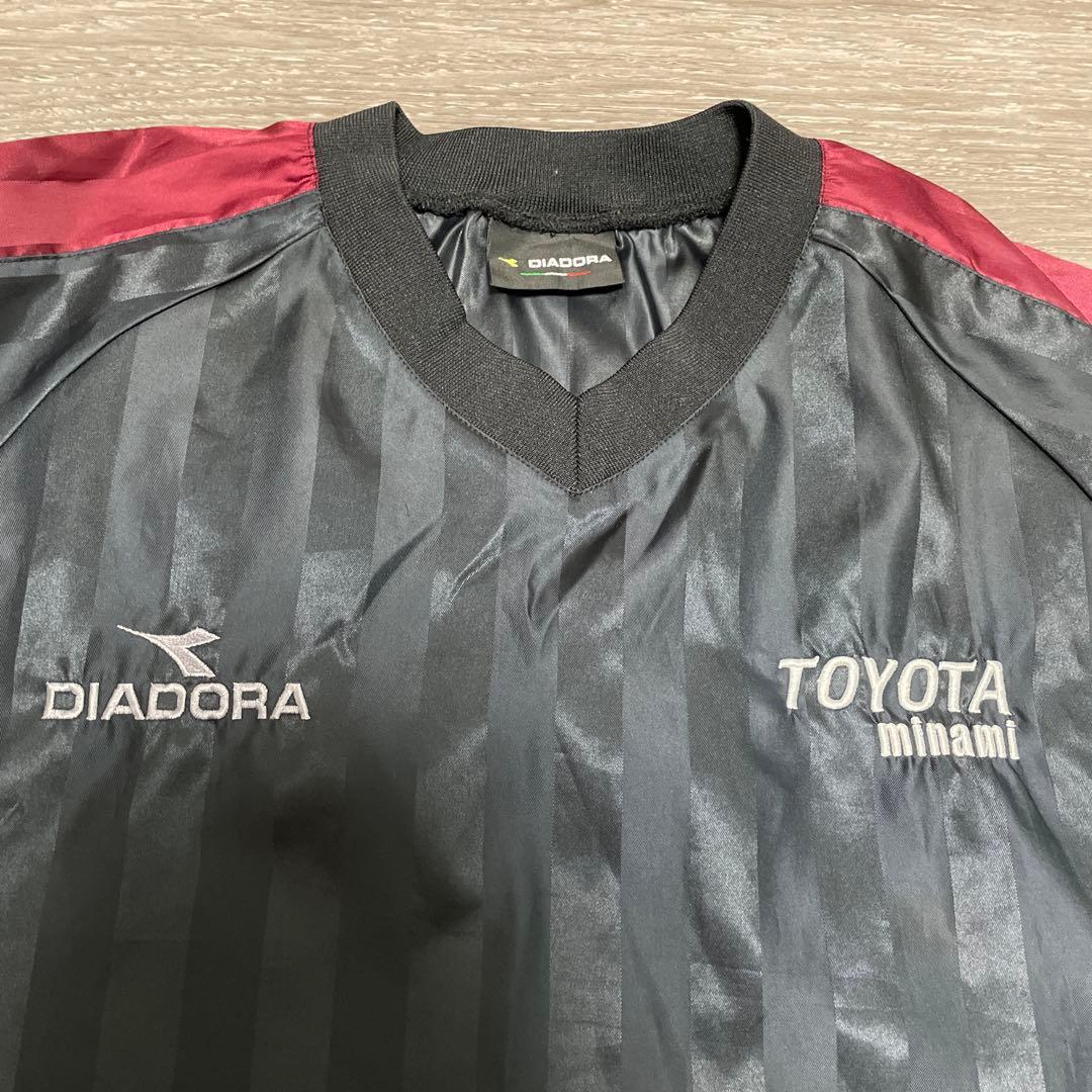 希少品DIADORA 豊田南高校18 刺繍デザイン サッカーピステ セットアップ