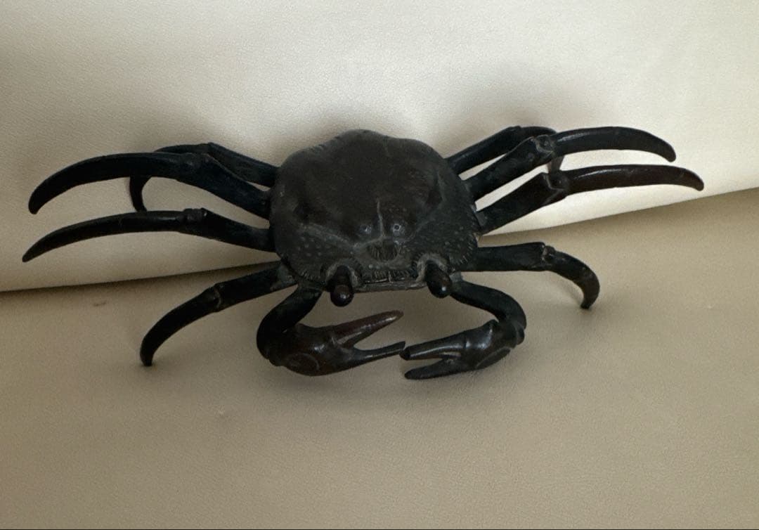 蟹　カニの置物　金属製　レトロ