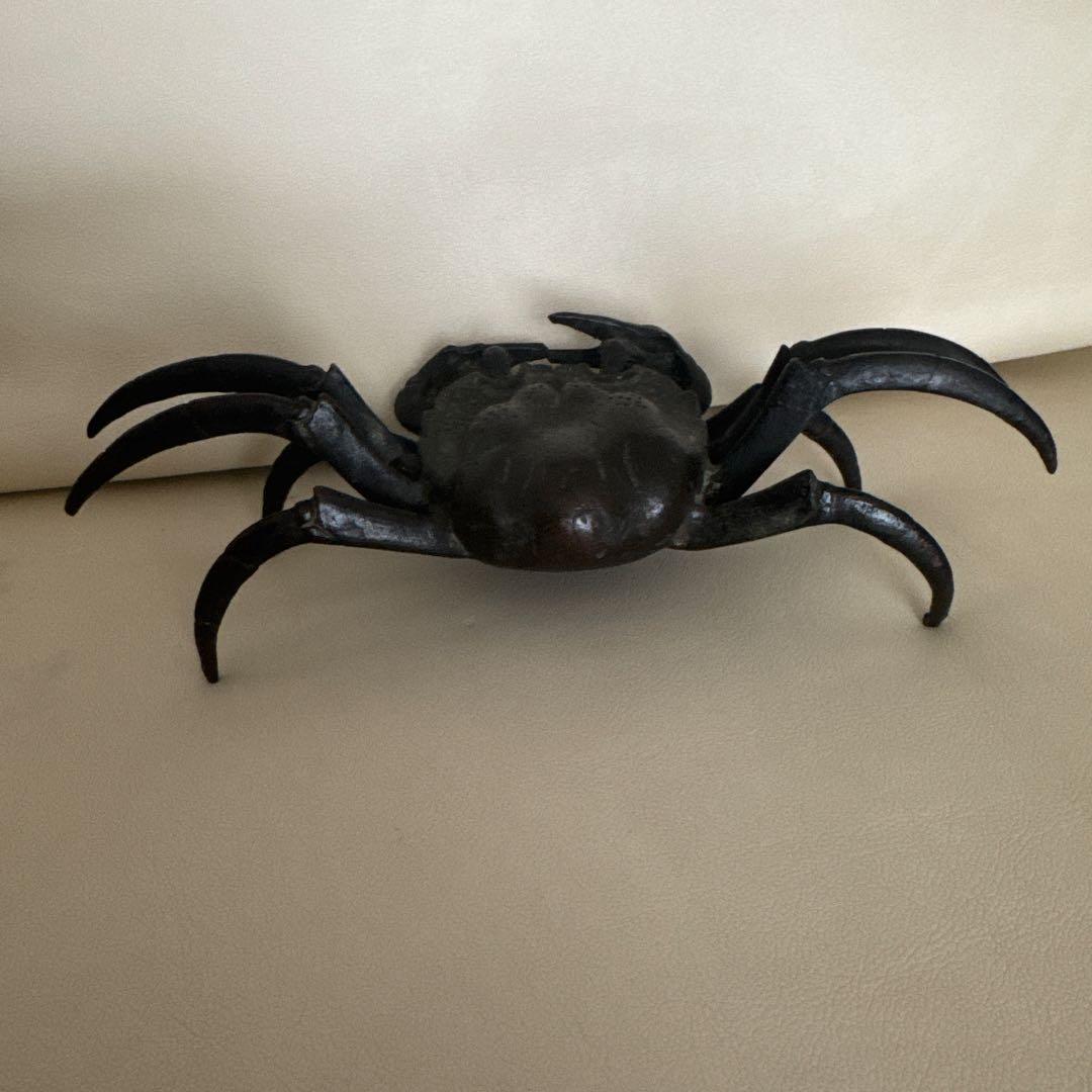 蟹　カニの置物　金属製　レトロ