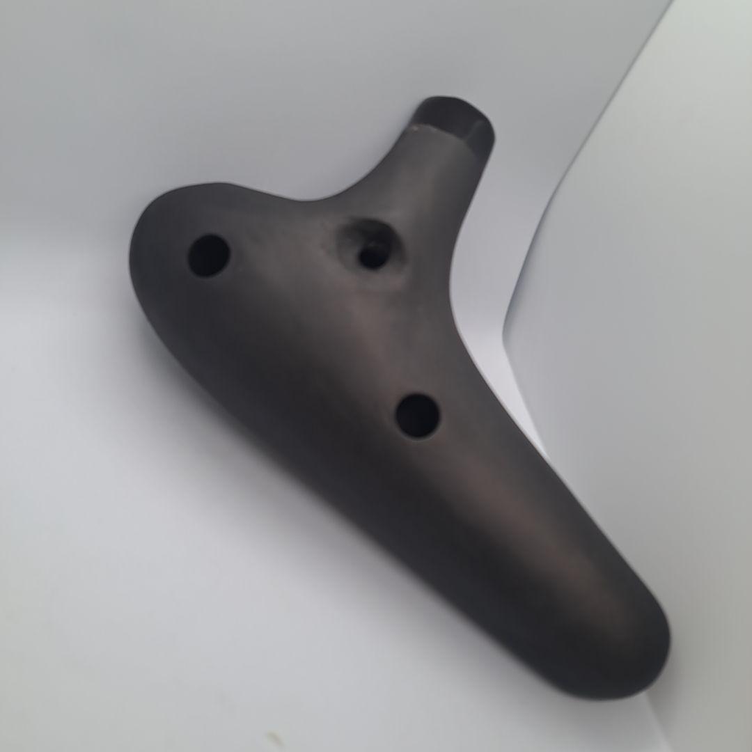 【希少】【ひぐらし 蜩 オカリナ】黒陶製 アルトＣ管