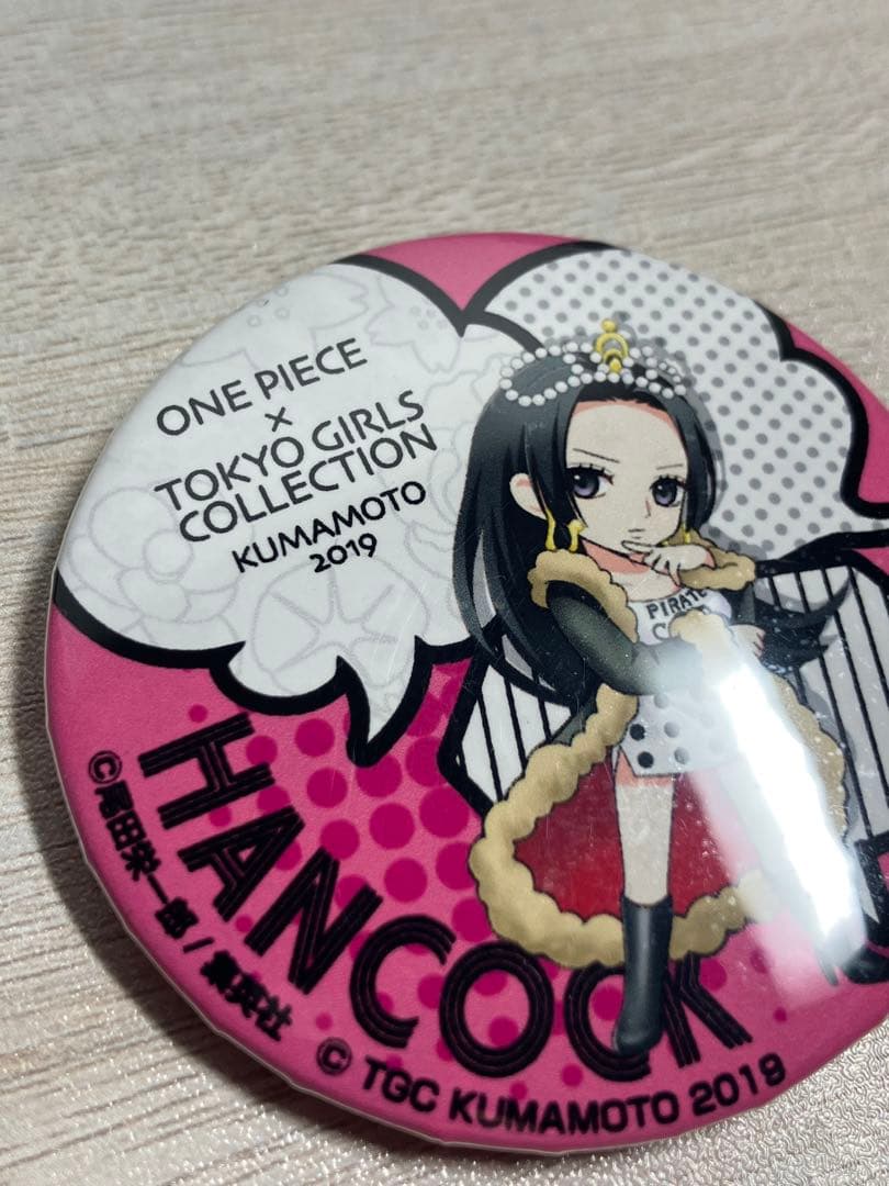 ワンピース 東京ガールズコレクション TGC 熊本 限定　ハンコック 缶バッジ