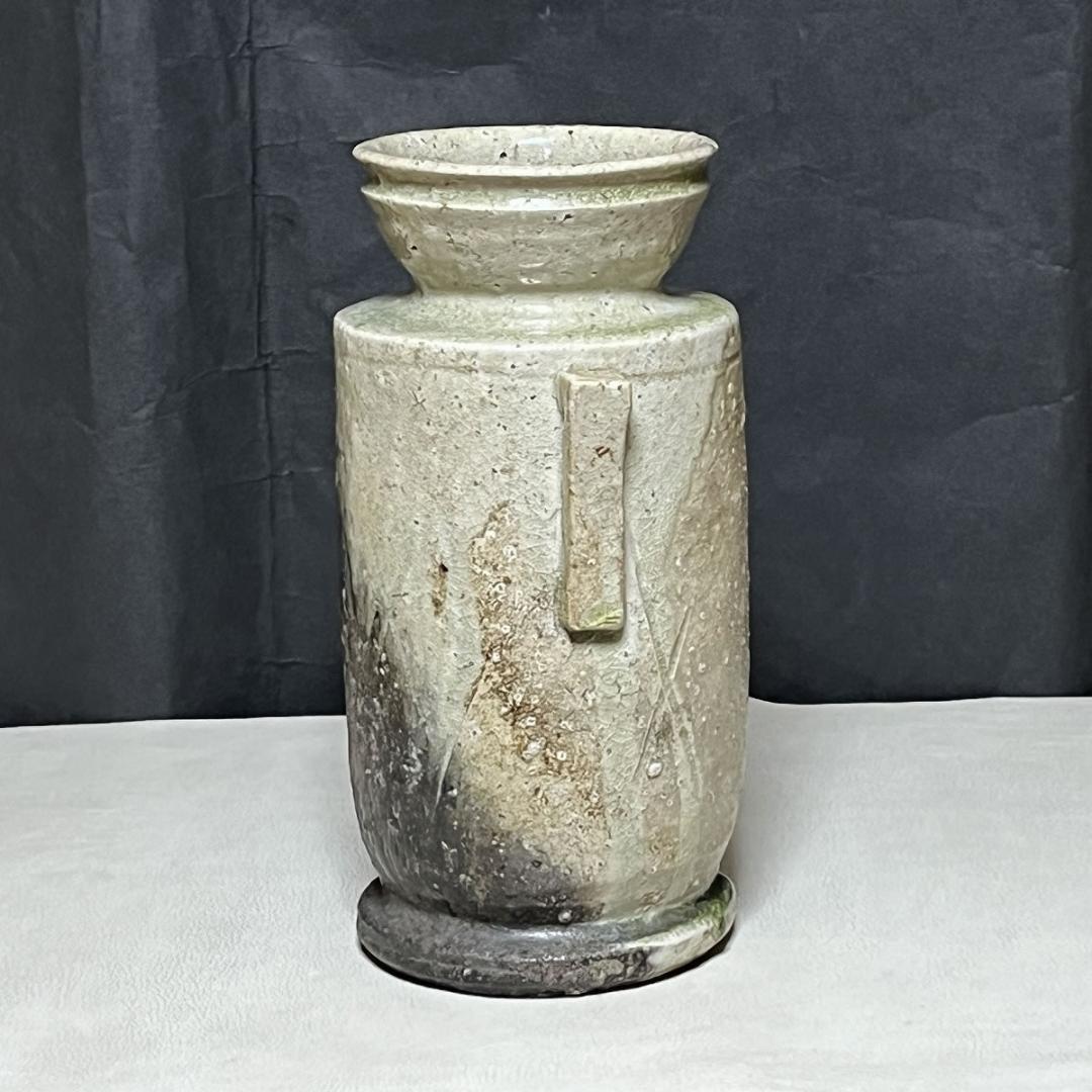 信楽焼 古来窯 四代 上田直方 花入 識箱 茶道具 【k3506】