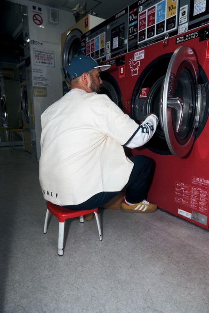 ゴルフ クラシック ベースボール コットン ノーカラー シャツ　XL