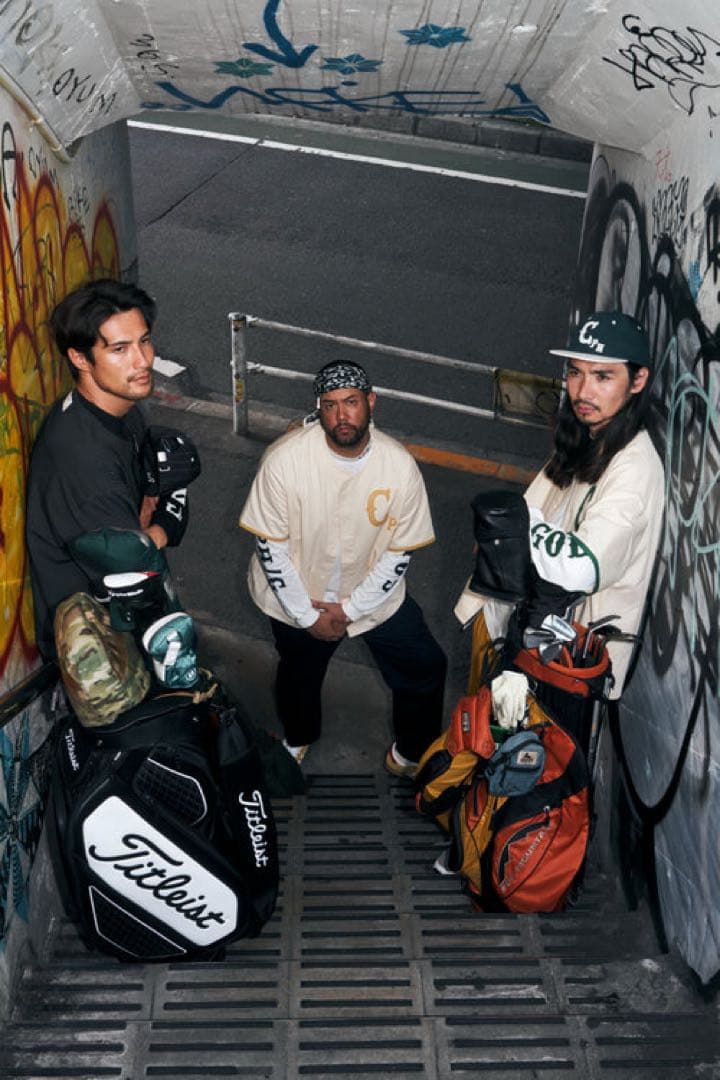 ゴルフ クラシック ベースボール コットン ノーカラー シャツ　XL