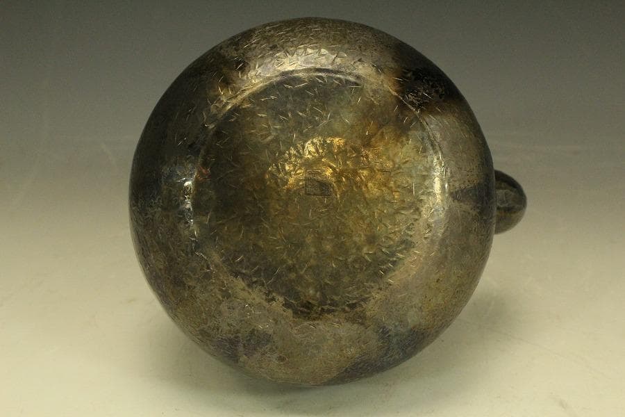 茶道具 昭和レトロ 秀峰堂 いぶし銀 急須 薬缶 湯沸し 890