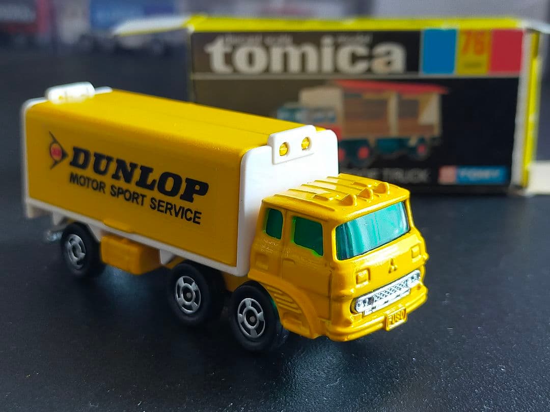 試作品 配布品 ウィング ルーフ トラック DUNLOP 日本製 黒箱 トミカ