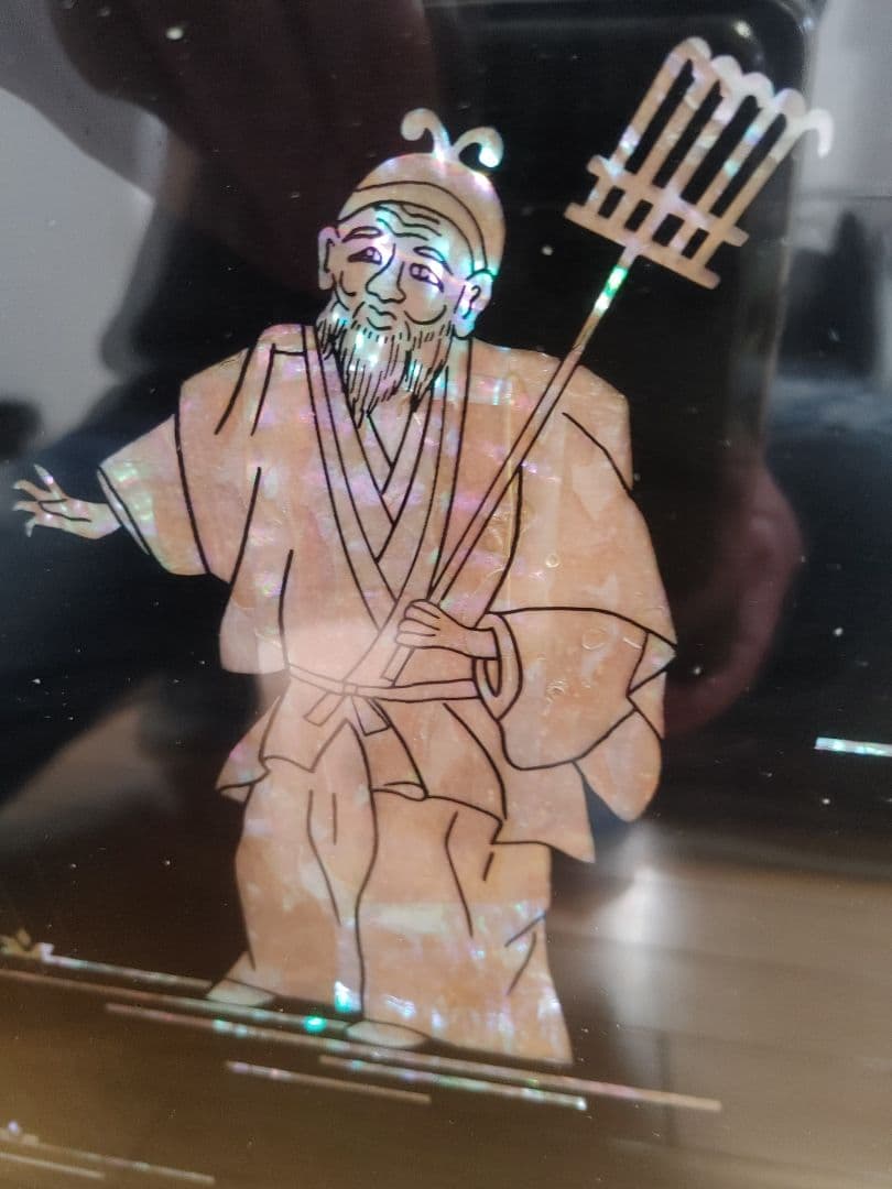 絵画 螺鈿 らでん 古美術 青貝細工　手渡し可能 島根県