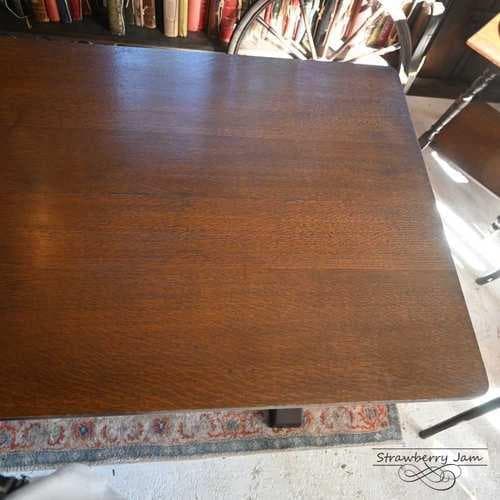 IFU-417 英国アンティーク オーク ダイニングテーブル 作業台 テーブル