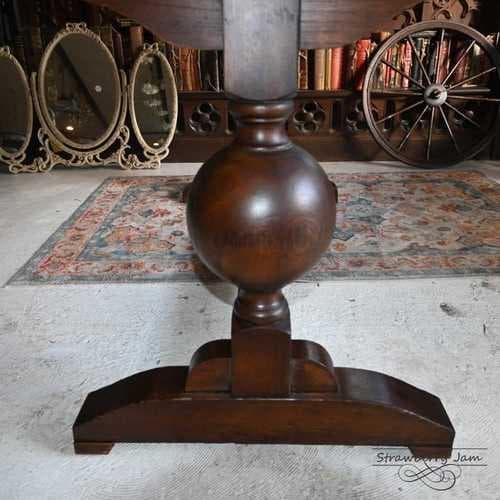 IFU-417 英国アンティーク オーク ダイニングテーブル 作業台 テーブル