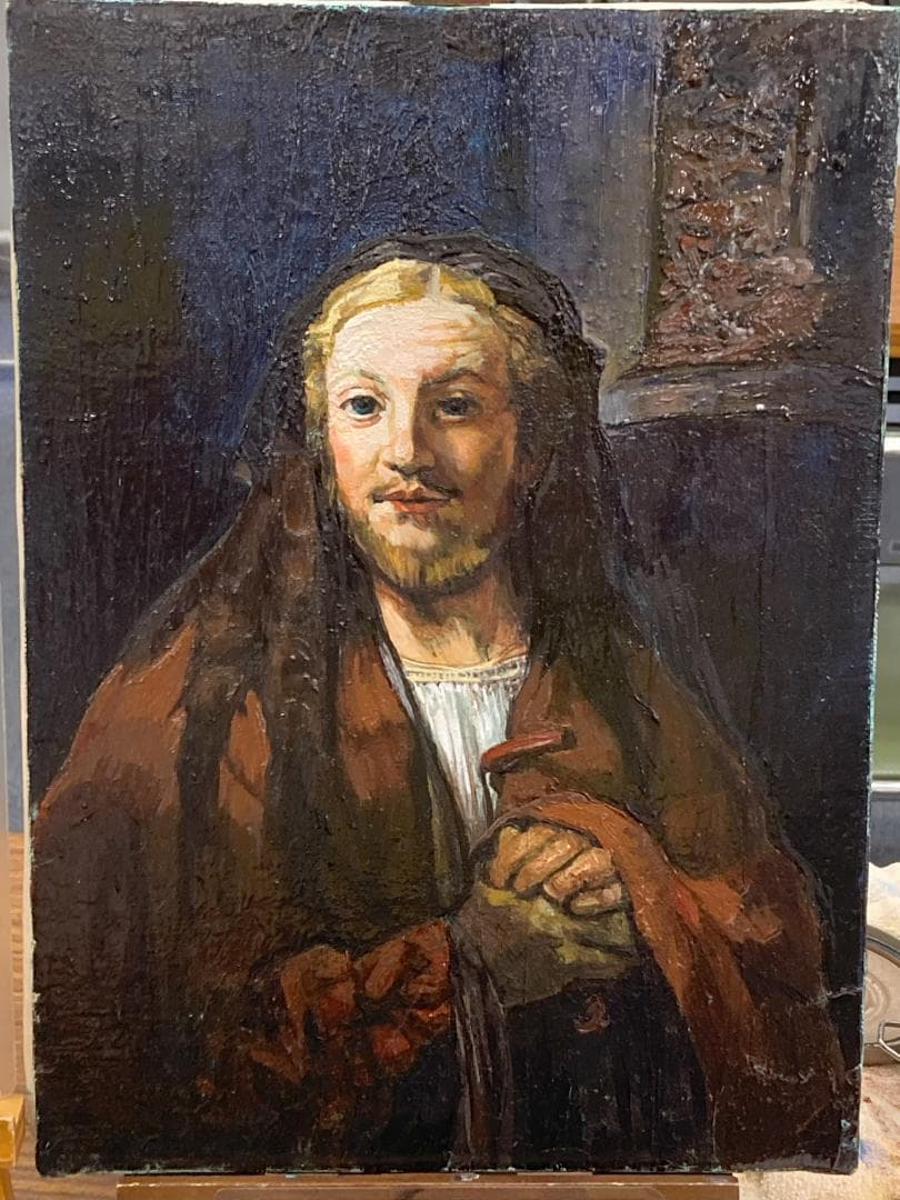 イエス・キリストの肖像画（油彩F4号333✖️242㎜）額装なし