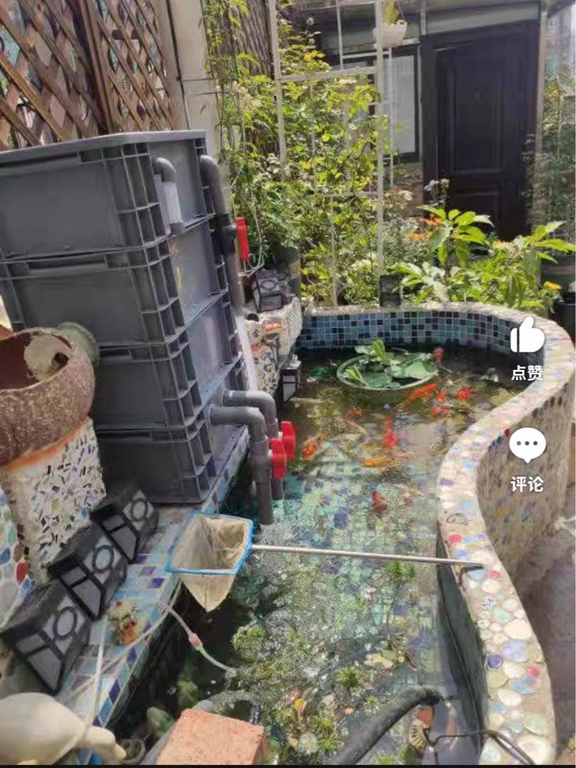 【えい2】水中ポンプお任せ濾過材付きフルセット 水槽池用濾過器フィルター