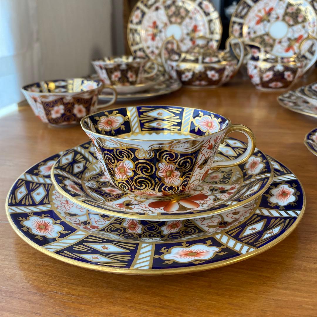 ロイヤルクラウンダービー　トラディショナルイマリ　古伊万里　5人用　ティーセット