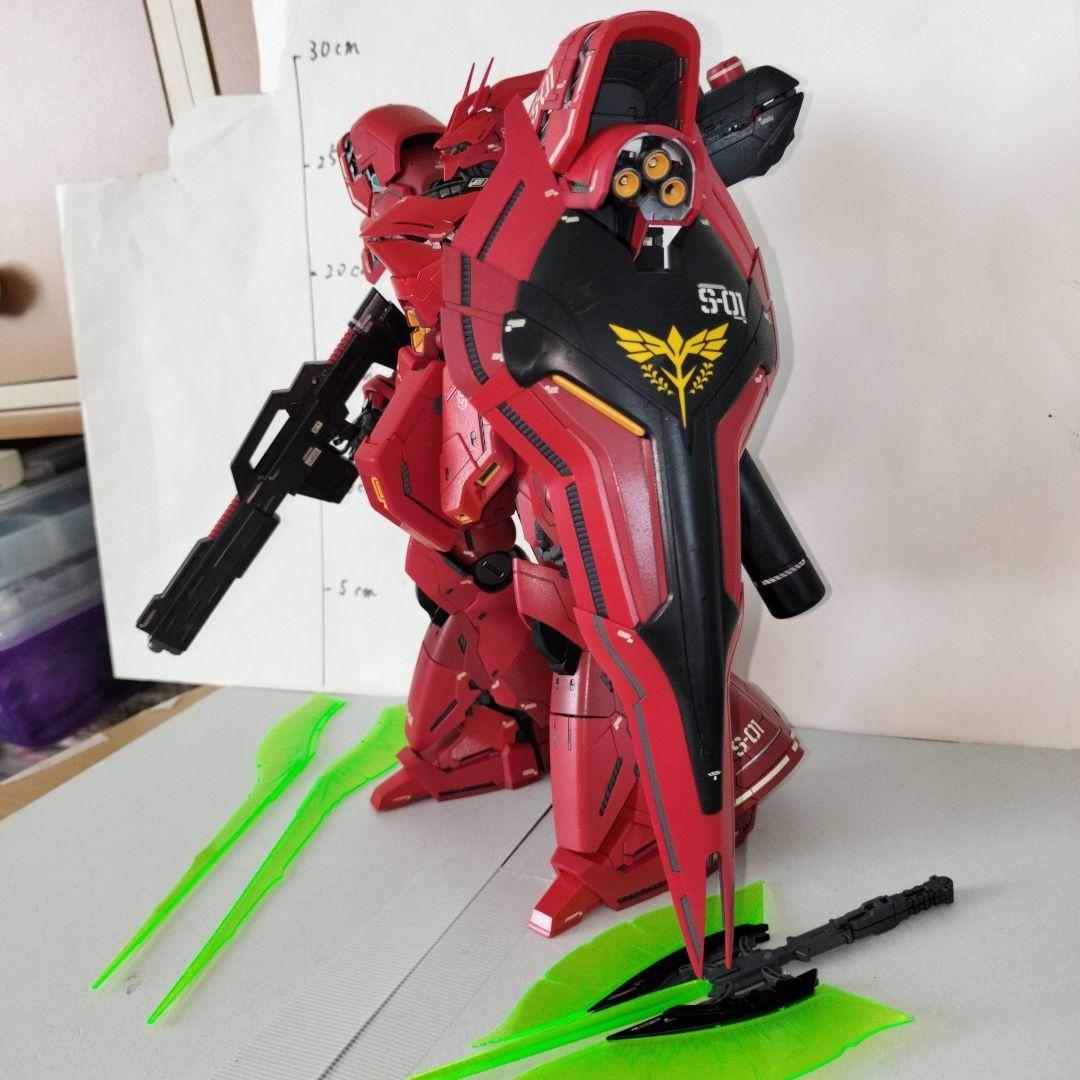 h*ま様 MG1/100 サザビー 塗装完成品 ガンプラ バーニア改修 逆襲のシ