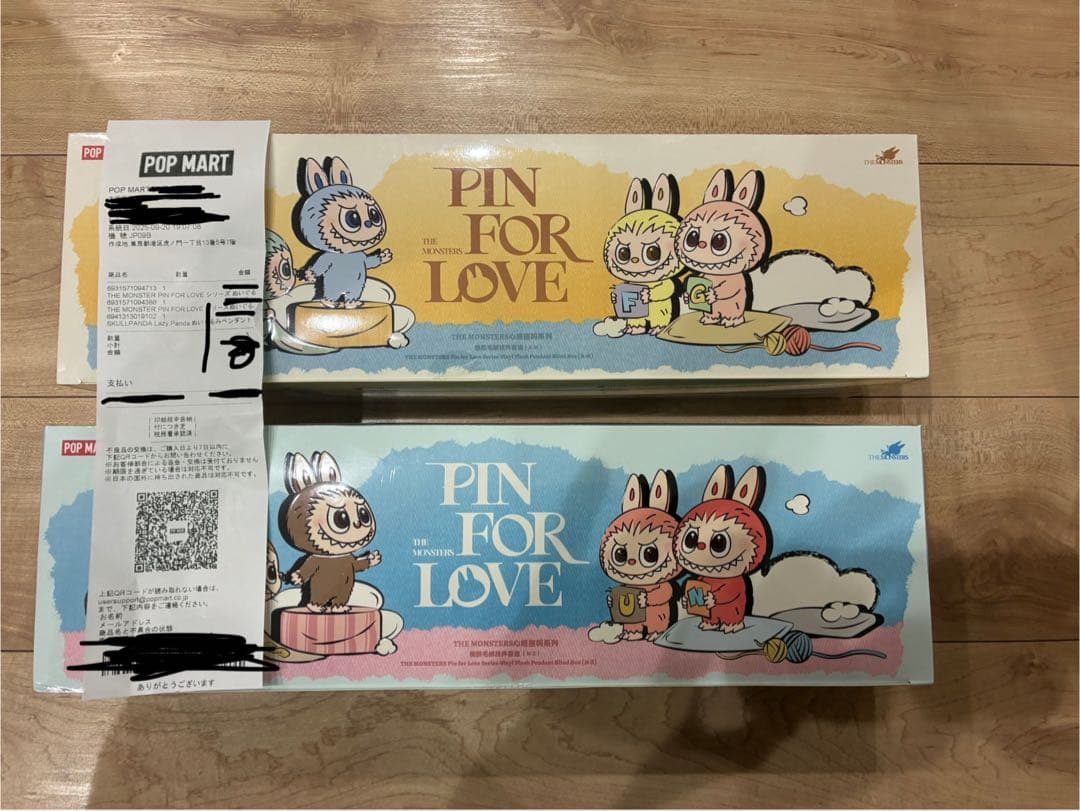 正規品・新品未開封　ラブブ PIN FOR LOVE アソートボックス2箱セット