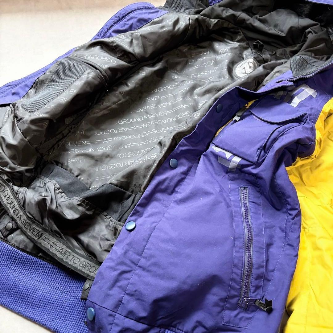 美品デサント×reverse edgeスノボウェア 上下 アメカジMSカジュアル