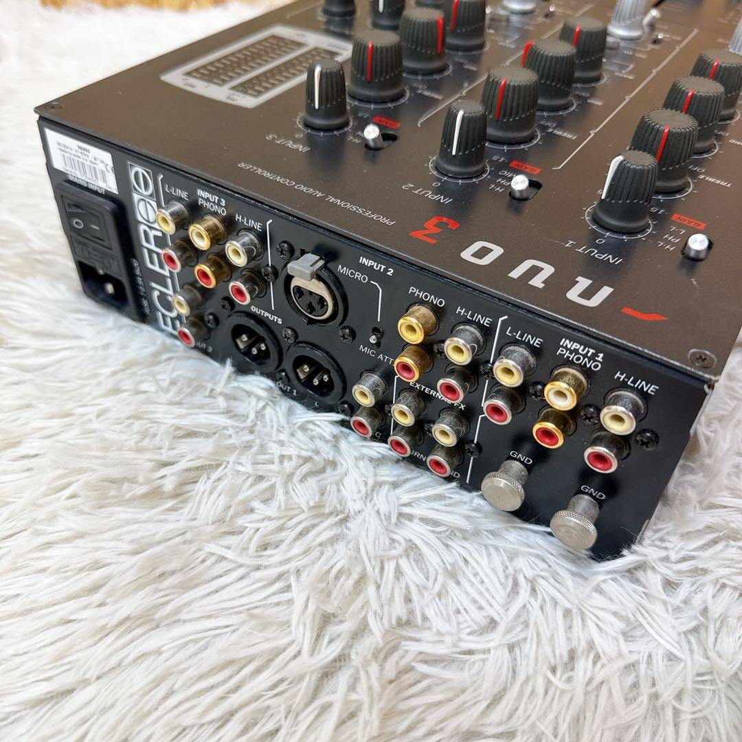 ECLER/エクラー nuo3 アナログ DJミキサー 高音質 3ch