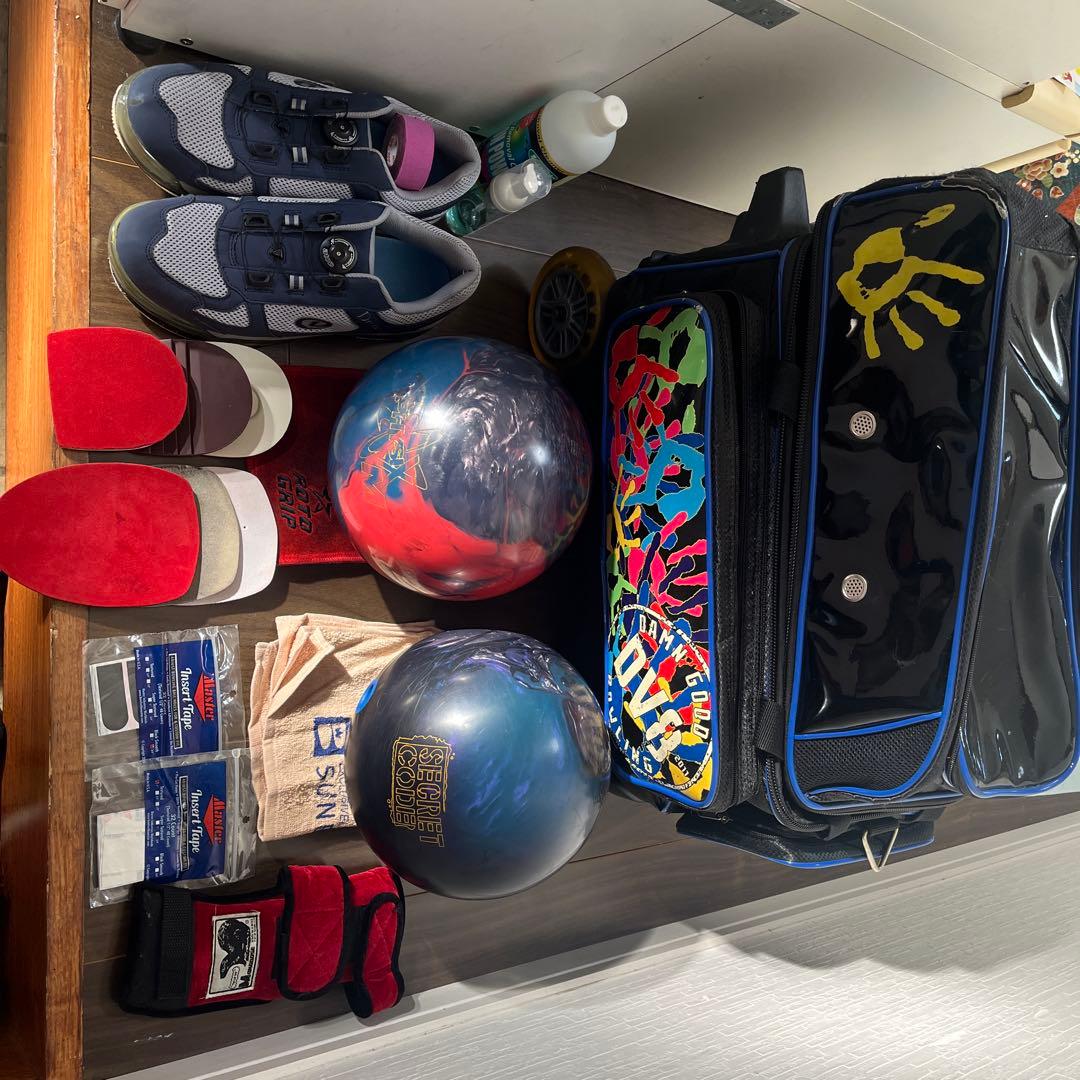 ボウリング一式STORMボール2個Dexterシューズその他諸々
