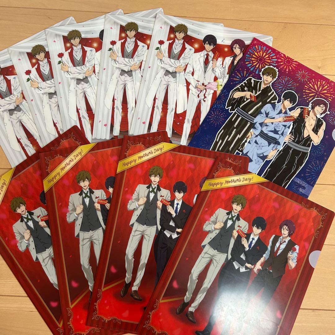 d*3様 free!! ロッテ クリアファイル ノート シール