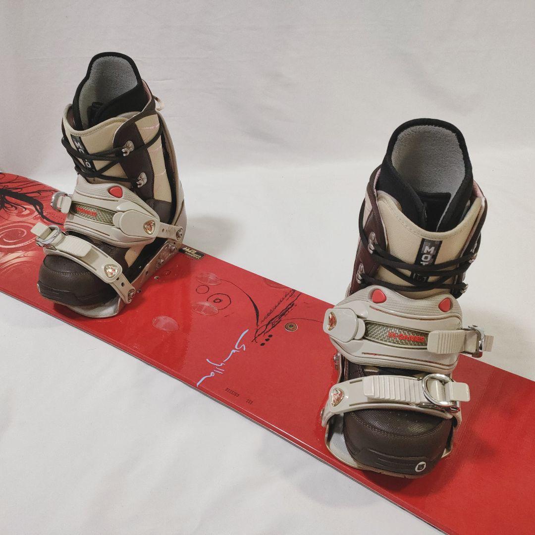 K2 X-GAMES Burton　板&バイン&ブーツ　GIRLS スノボセット