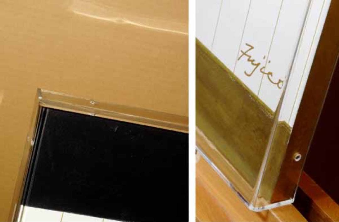 原画！橋本不二子「クリスマスローズ」水彩画 豪華アクリルBOX型額縁！直筆サイン