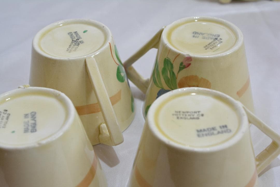 英国　クラリス・クリフ作のコーヒーセット