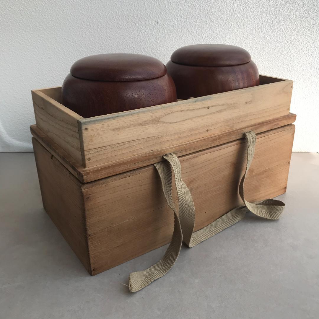 囲碁の駒 白石（黒石）＆ 碁笥 セット 木箱付き