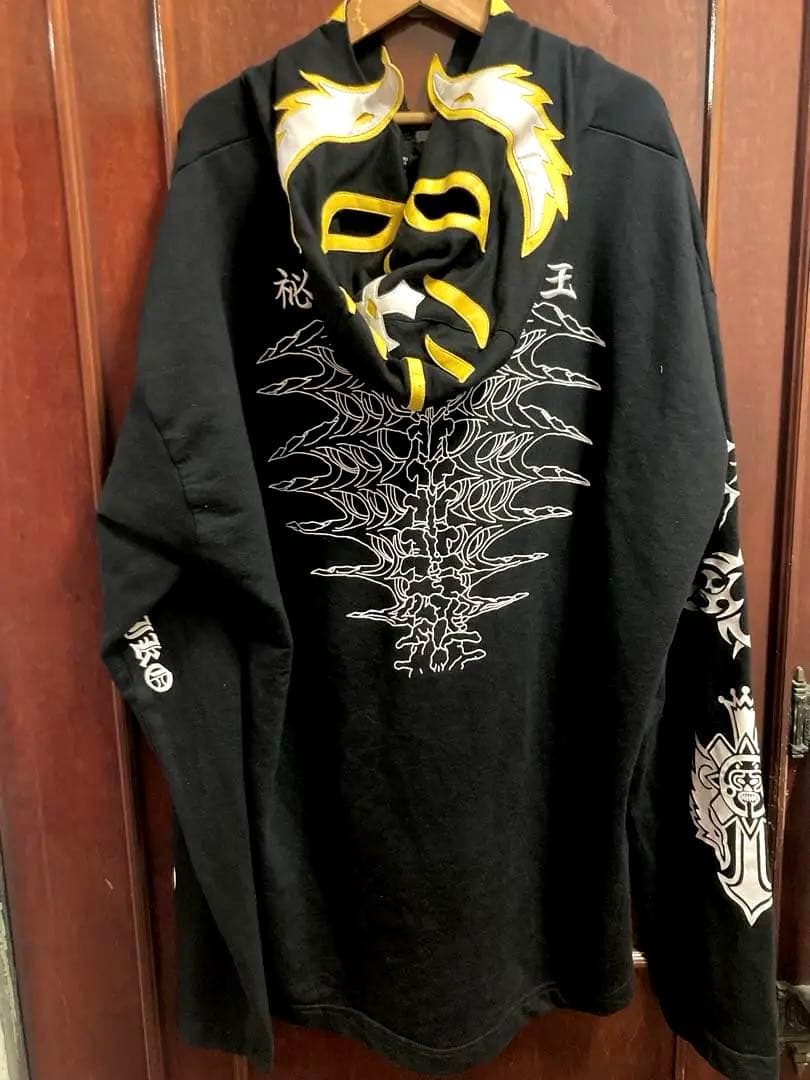 激レア!! ミステリオ マスク フード パーカー XL WWE タトゥー