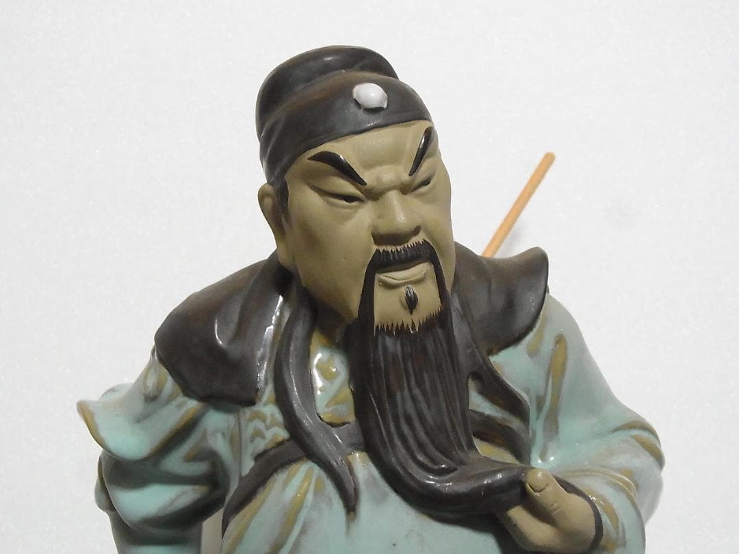 関羽像　置物　三国志　　中国