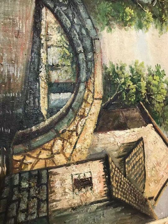 梅原龍三郎　油彩　中川一政鑑定