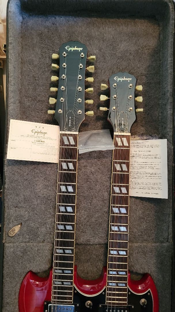 エピオンEpiphoneダブルネックギター