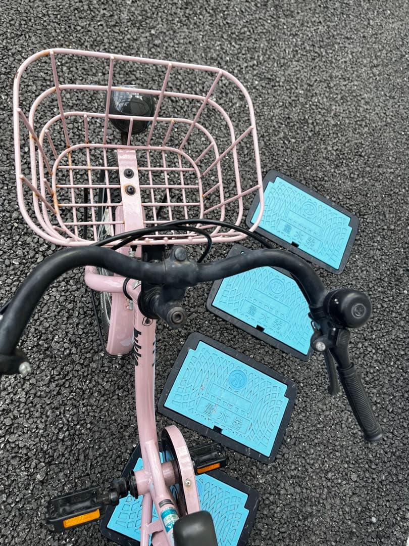 値下げ！！【美品】bikkeピンク 補助輪付き