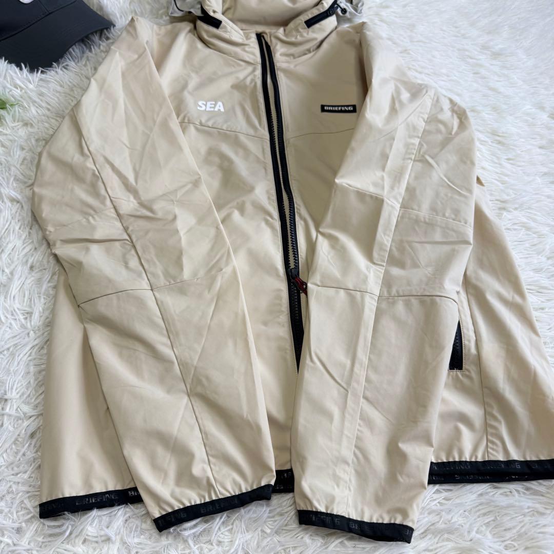 【ブリーフィングゴルフ】即完売品 コラボ ウィンダンシー ベージュM メンズ