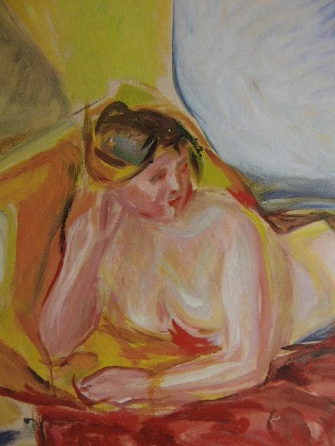 ムンク、『クレオパトラと奴隷』、希少な画集より、新品高級額