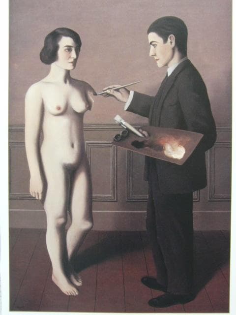 ルネ・マグリット、無謀な企て、希少な画集より、新品高級額・額装付