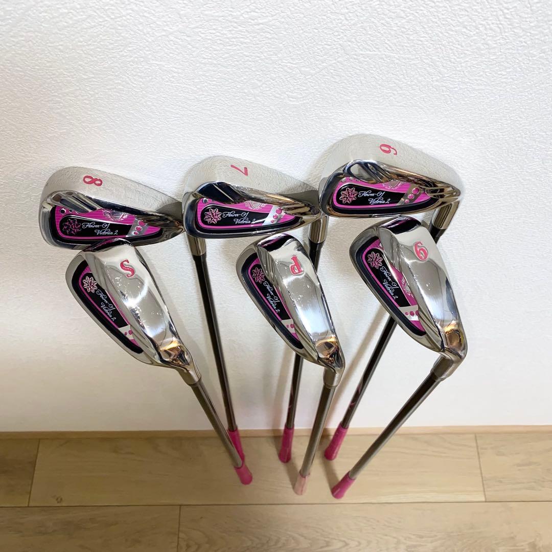 美品☆ワールドイーグル レディース用ゴルフクラブフルセット初心者キャディバッグ付