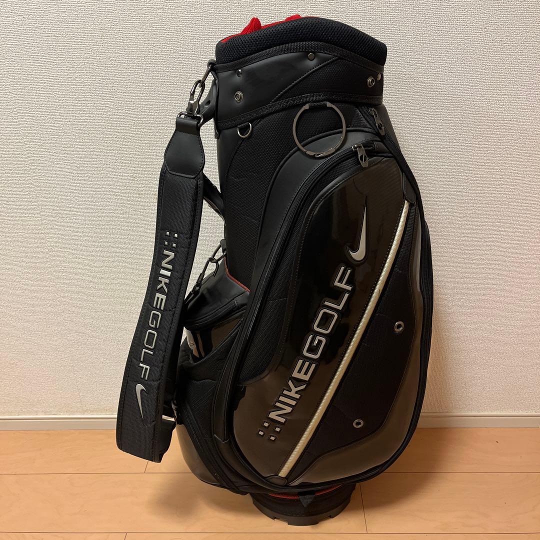 ナイキ ゴルフ キャディバッグ カート型 ブラック シルバー