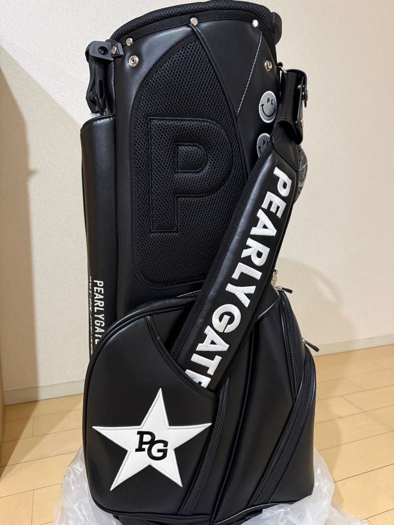 PEARLY GATES ゴルフバッグ 89 ブラック　パリーゲイツスタンド付き